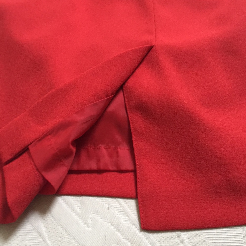 Saville Vintage Red Suit Blazer/Skirt Sz 16 - Picture 7 of 11